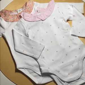 Brio Bebe bumble bee and speckled onesie set